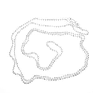 Kuglekæde Halskæde i sterling sølv, forgyldt eller 14 karat