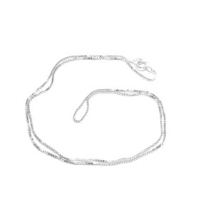 Venecia halskæde, Halskæde i sterling sølv, forgyldt eller 14 karat