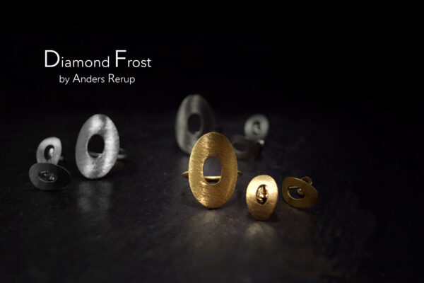 Diamond Frost sølv finger ørestikker